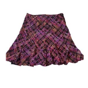 Multi-Coloured Midi Skirt